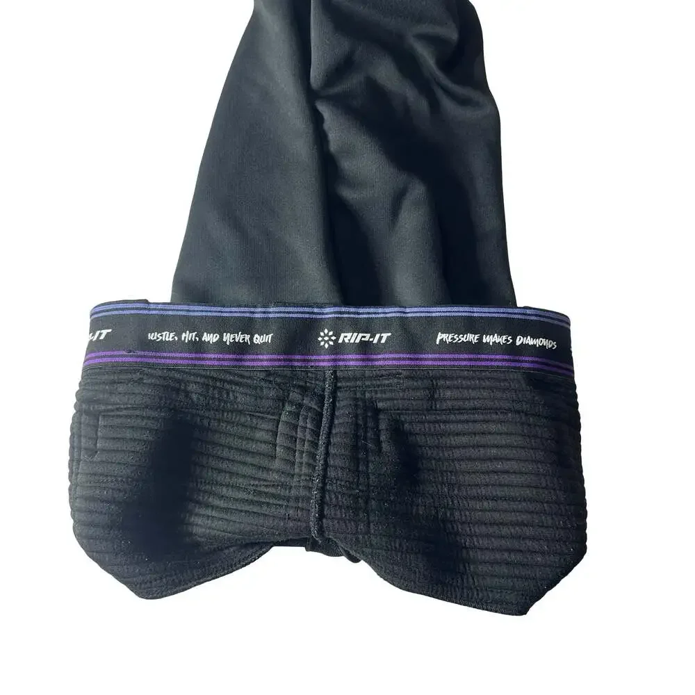 RIP-IT Youth Softball Padded Sliding Pants Black Elastic Youth Large
